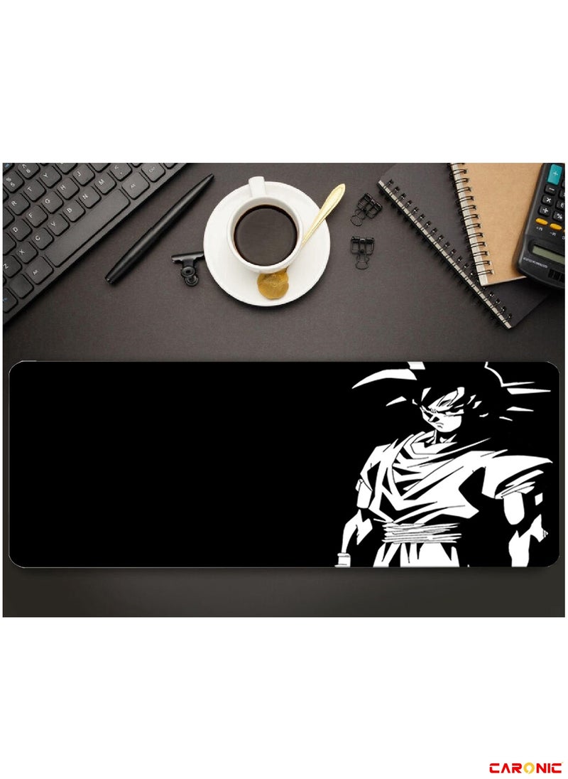 CARONIC - Large Gaming Mouse Pad with Superior Micro Weave Cloth Extended Desk Mousepad with Stitched Edges Non-Slip Base Water Resist Keyboard Pad For Gamer And Office Home DBZ 143 - Image 1