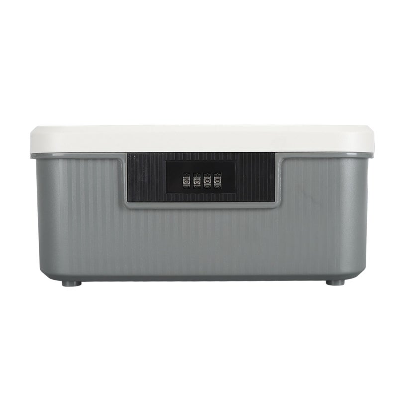 9L Capacity Lockable Storage Trunk for Files Document Organizer Double Layer Password Storage Locking Box Lake Blue - Image 4