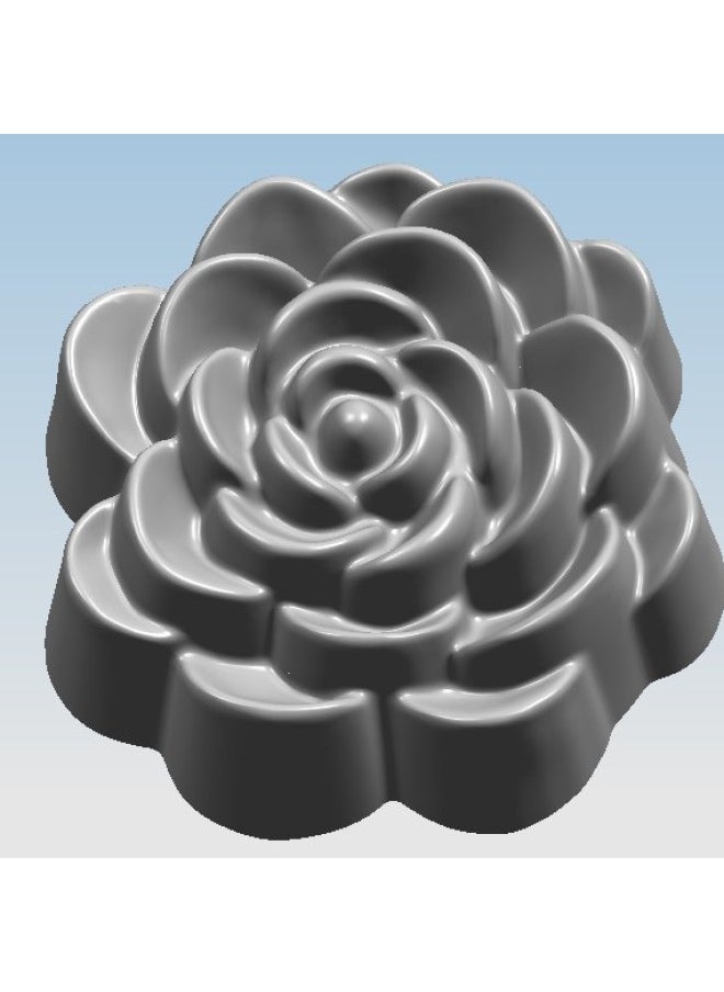 Generic 5cm Silicone Mold Heart-shaped Flower Daisy Jelly Mold Kitchen Baking Tools Daily Use Cake Molds Various Styles Available-Specifications:515#snow Lotus Pre-sale Will Be Shipped In September  - Image 1