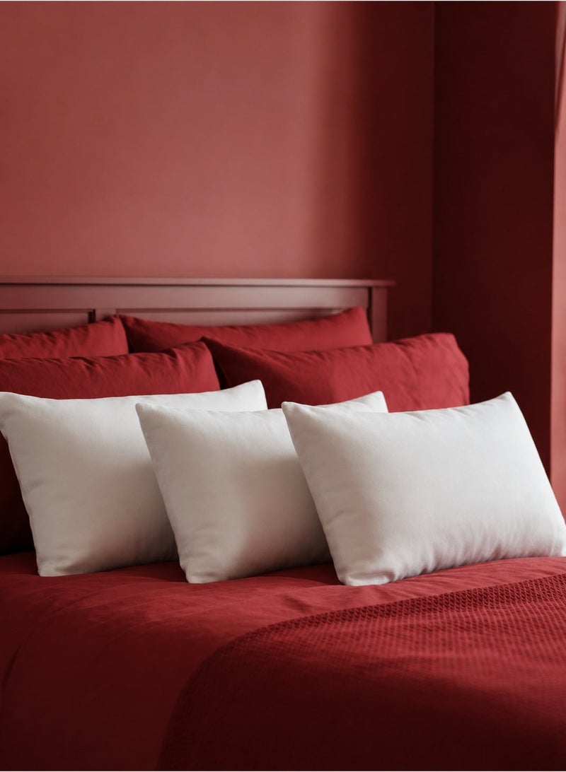 House One 3 Pieces | Microfiber Cushion Filler - White - 50x30 cm - Image 1
