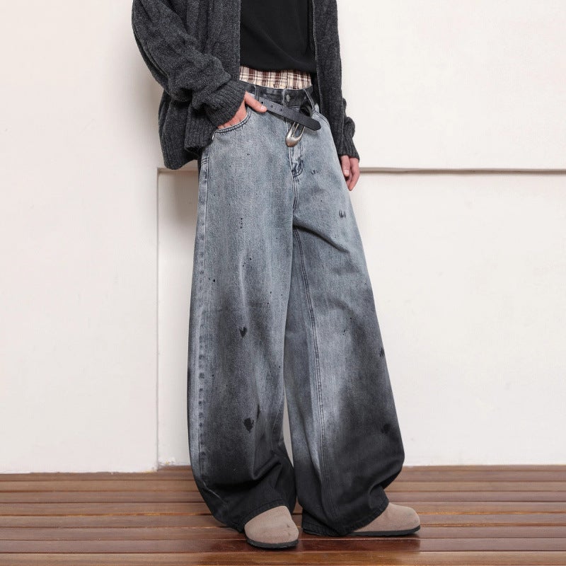 Unisex Classic Denim Jeans Loose Fit Daily Outdoor Wear - Image 4