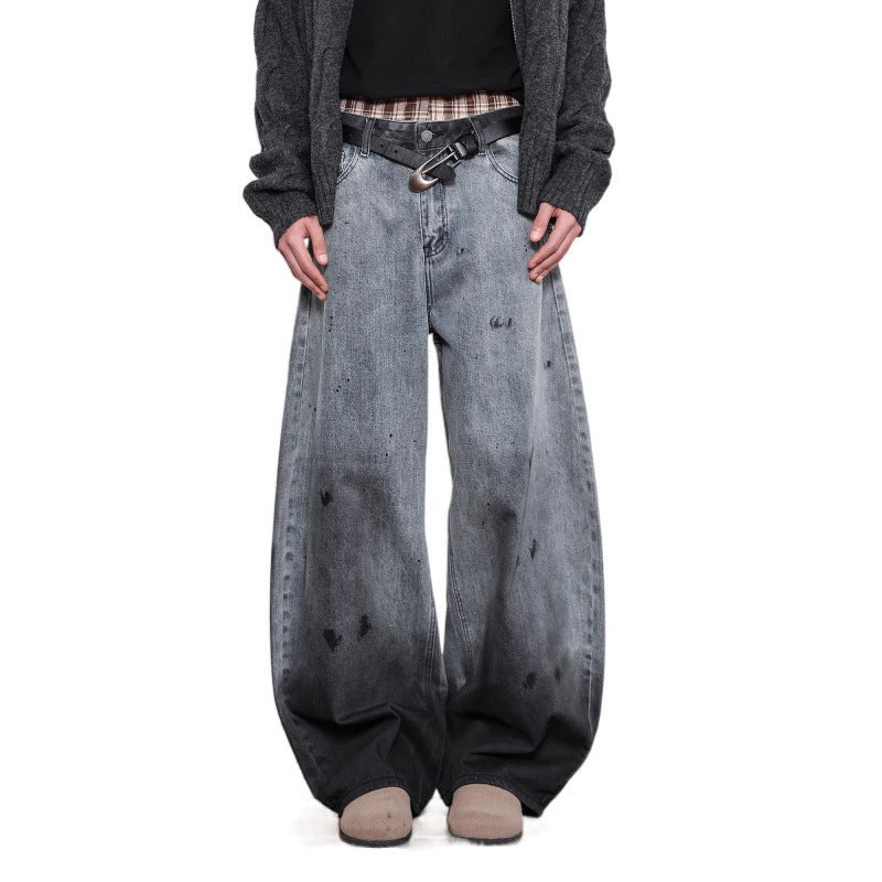 Unisex Classic Denim Jeans Loose Fit Daily Outdoor Wear - Image 5