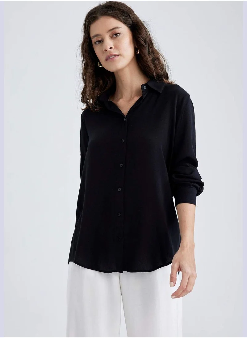 DeFacto Woman Woven Long Sleeve Shirt