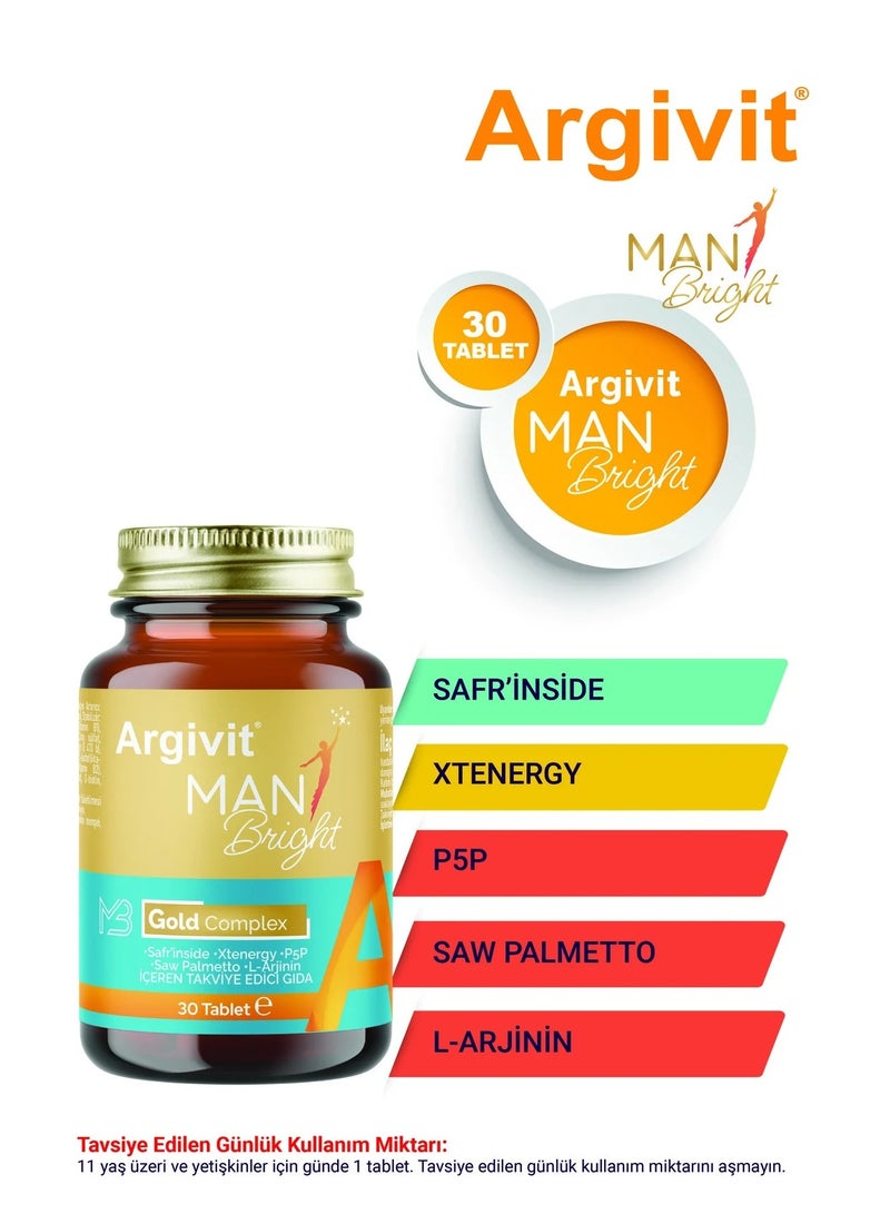 Argivit Man Bright Gold: Comprehensive Men's Daily Multivitamin & Energy Complex - Image 3