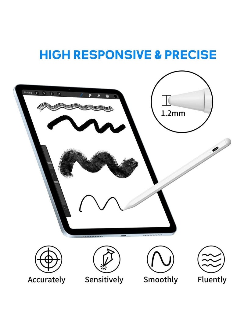 Stylus Pen for iPad with Tilt Sensitive and Magnetic Design, Digital Pencil Compatible with 2018 and Later Model, Apple iPad Pro 11/12.9 Inch - Image 5