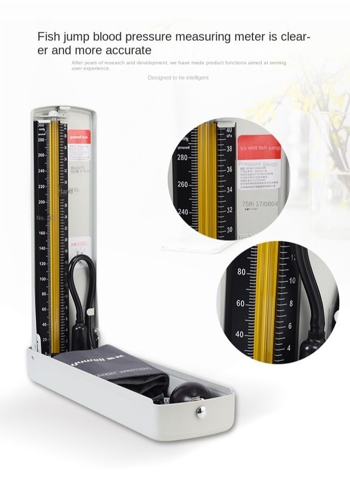 general Yuyue Mercury Sphygmomanometer With Stethoscope Home Blood Pressure Measurement And Testing Instrument - Image 3