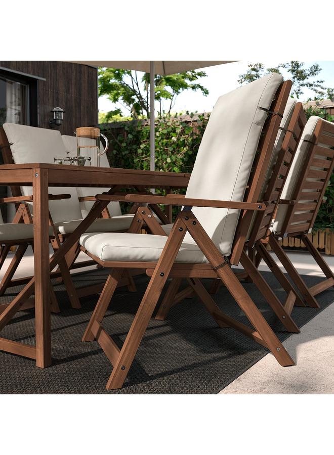 erorex Seat/back cushion, outdoor, beige, 116x45 cm - Image 4