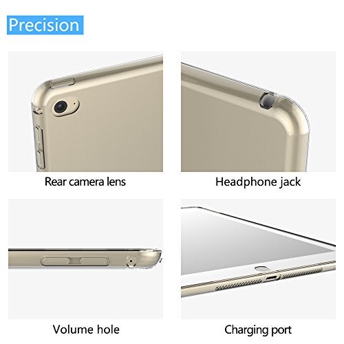 Asgens Case for iPad Air 2 2014 9.7'', Transparent Slim Silicone Soft TPU Tablet Computer Case Shock Absorption for iPad Model A1566 A1567 - Image 5