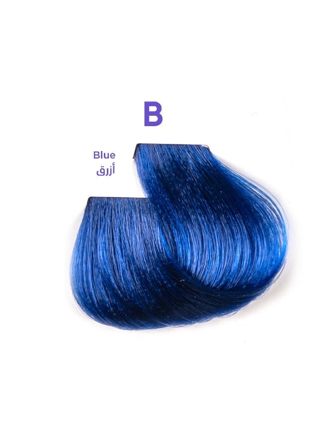 1B Hair Color Cream #B Blue – Permanent Intense Blue Hair Dye with Tress Tones Tyrosine Complex | 100ml | Bold Sapphire Pigment | Long-Lasting Vibrant Color for Light Blonde to Pre-Lightened Hair - Image 1