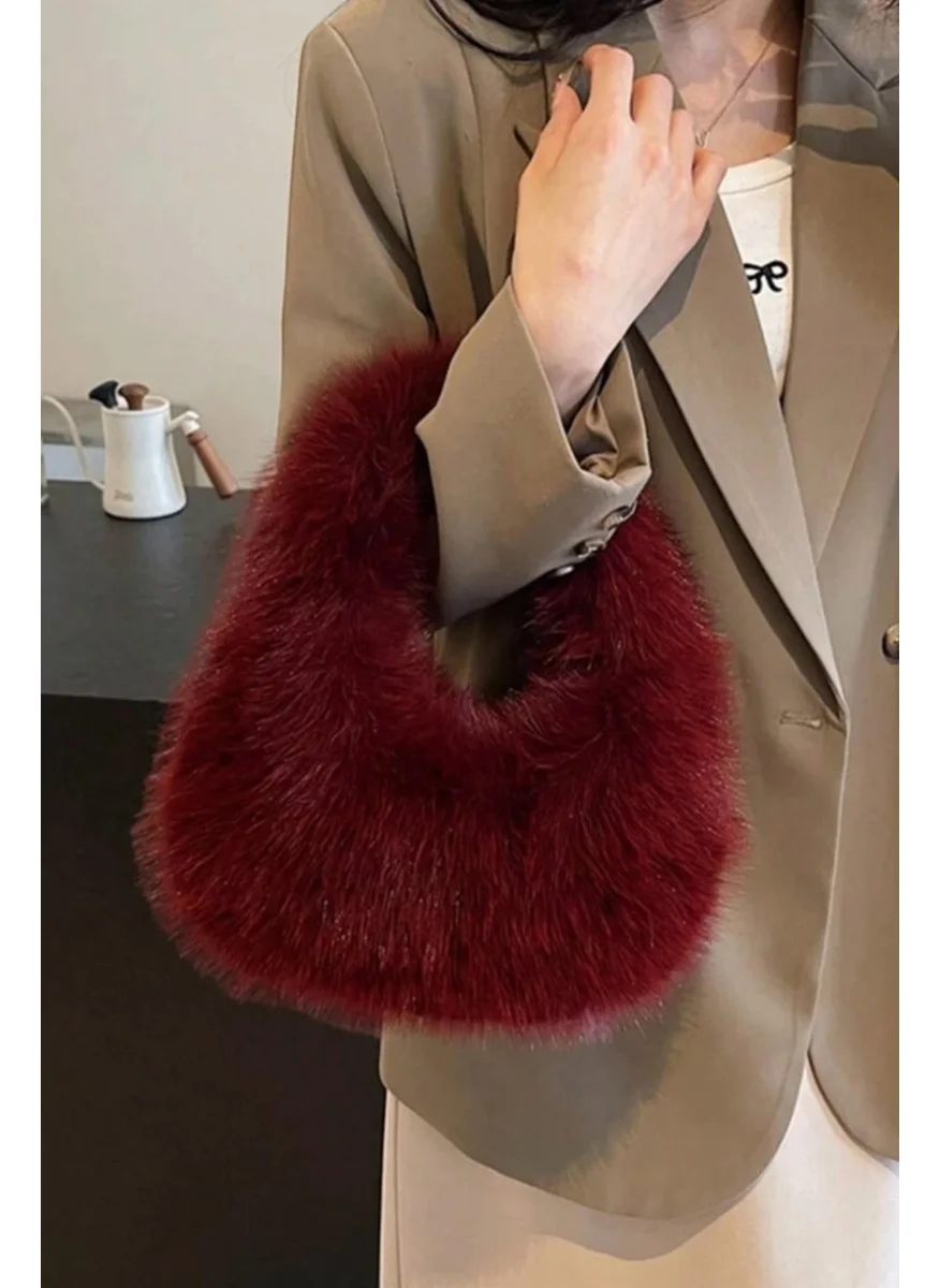 Bahels Imported Cherry Vip Fur Plush Bag