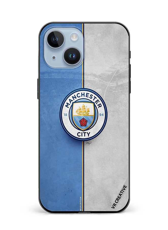 VR CREATIVE Protective Case Cover For Apple iPhone 15 Plus Manchester City Design Multicolour - Image 1