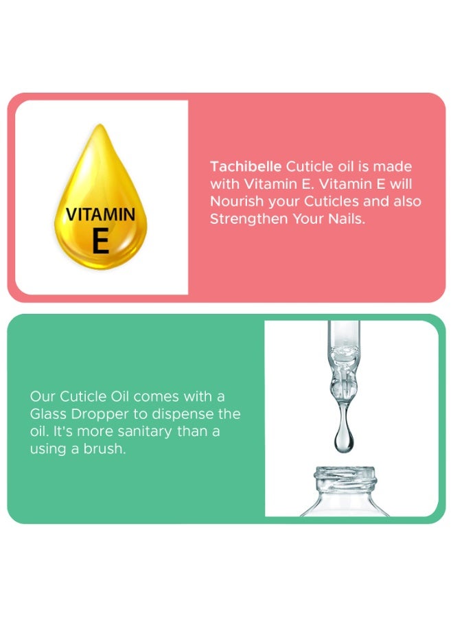 Tachibelle Tachibelle Cuticle and Nail Oil for Nourish, Moisturize and Revitalize Cracked and Rigid Cuticles with Natural ingredients and Vitamin E 0.5 oz with a easy dropper (Milk and Honey)  - Image 2