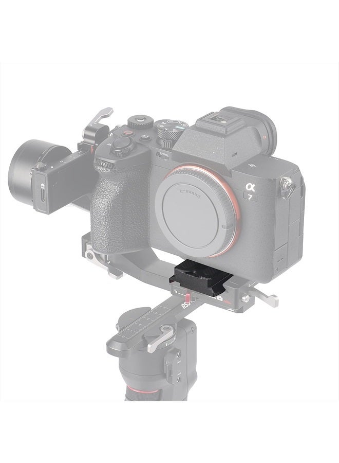 Fotga لوحة إطلاق سريعة لكاميرا فوتغا RS العلوية لجهاز DJI Ronin RS3 / RS 3 Mini / RS 3 Pro / RS 2 / RSC 2 / RS 4 / RS 4 Pro مثبت الكاميرا DSLR والكاميرا بدون مرآة متوافقة مع ترايبود أركا سويس ومونو بود - Image 3