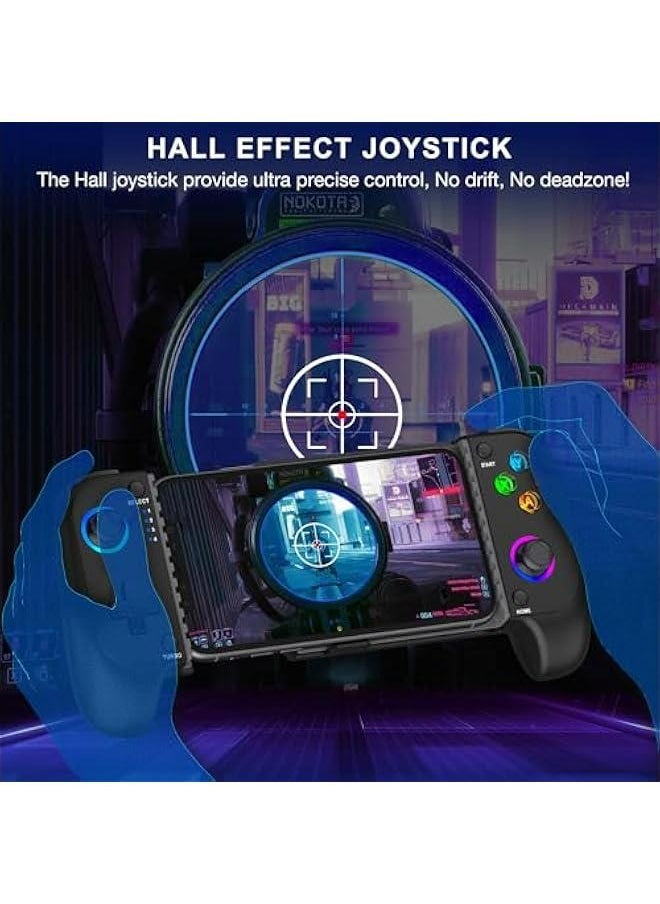 Beauenty Wireless Hall Joystick Phone Controller for iPhone/Android with RGB Support for Xbox Game Pass, PlayStation, Steam Link, Call of Duty, Minecraft, Roblox, Cloud Android Controller.  - Image 2