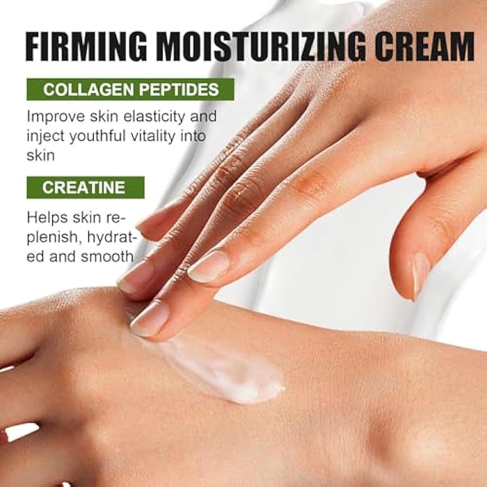 Grospe Collagen Peptide Complex Moisture Cream with Retinol,Creatine and Plant Squalane - Skin Tightening Firming - Anti Aging Face Wrinkle Cream, Day & Night Moisturizing Facial Cream -1.7oz - Image 3