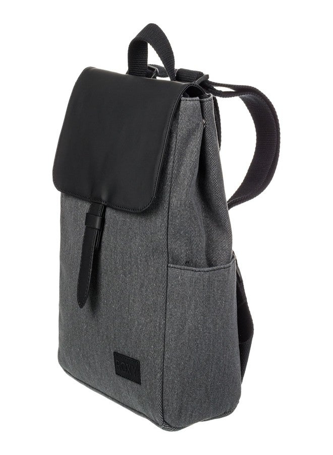 روكسي حقيبة ظهر صغيرة أنيقة من روكسي، سعة 7 لترات، بتصميم "ميلتينغ سبوت"، مزودة بأحزمة قابلة للتعديل وغطاء قلاب - لون أنثراسيت - Image 2