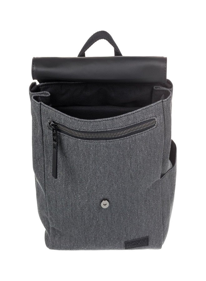 روكسي حقيبة ظهر صغيرة أنيقة من روكسي، سعة 7 لترات، بتصميم "ميلتينغ سبوت"، مزودة بأحزمة قابلة للتعديل وغطاء قلاب - لون أنثراسيت - Image 3