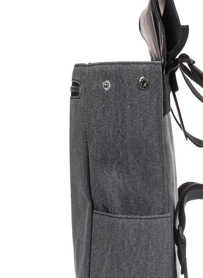 روكسي حقيبة ظهر صغيرة أنيقة من روكسي، سعة 7 لترات، بتصميم "ميلتينغ سبوت"، مزودة بأحزمة قابلة للتعديل وغطاء قلاب - لون أنثراسيت - Image 4