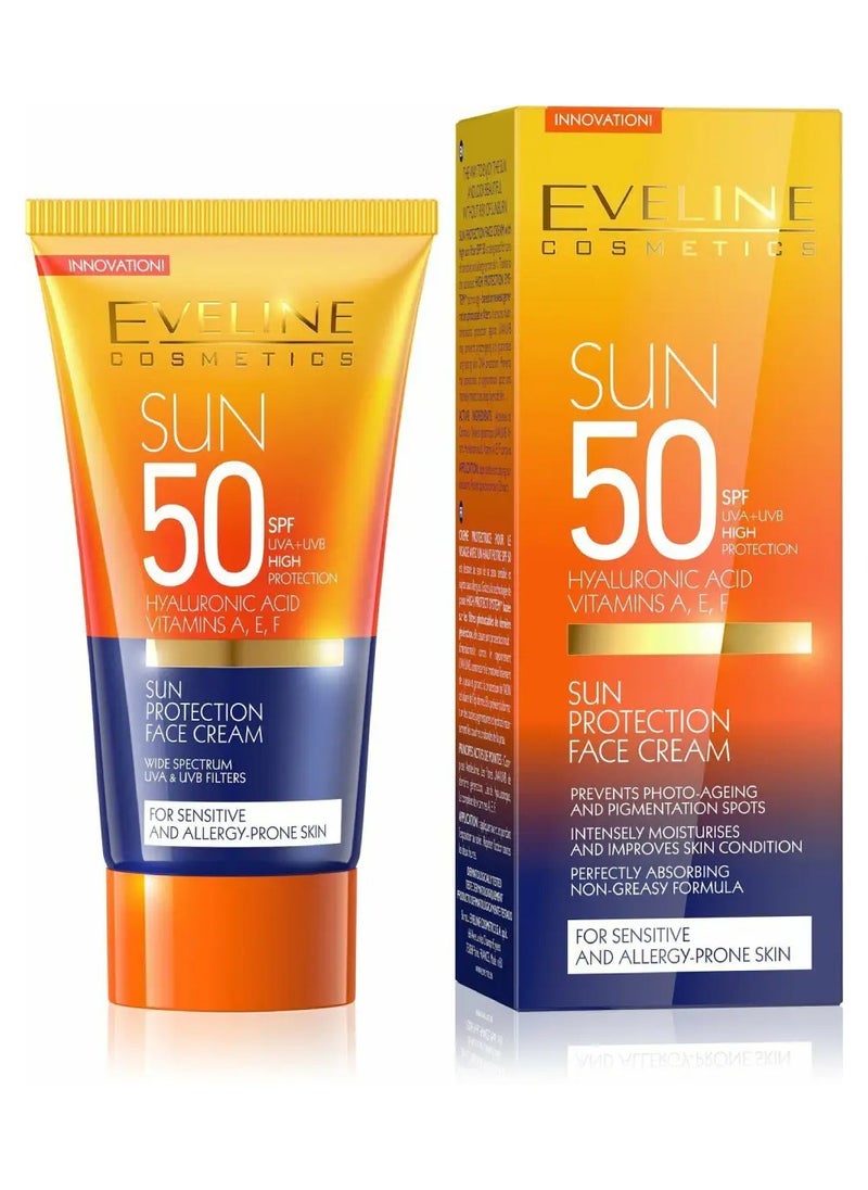 Eveline sunscreen SPF 50 for sensitive skin 50 ml - pzsku/Z56076F36993A2B9BFAF3Z/45/_/1708196333/acc25553-f350-45b1-8cee-84de7bb867f5