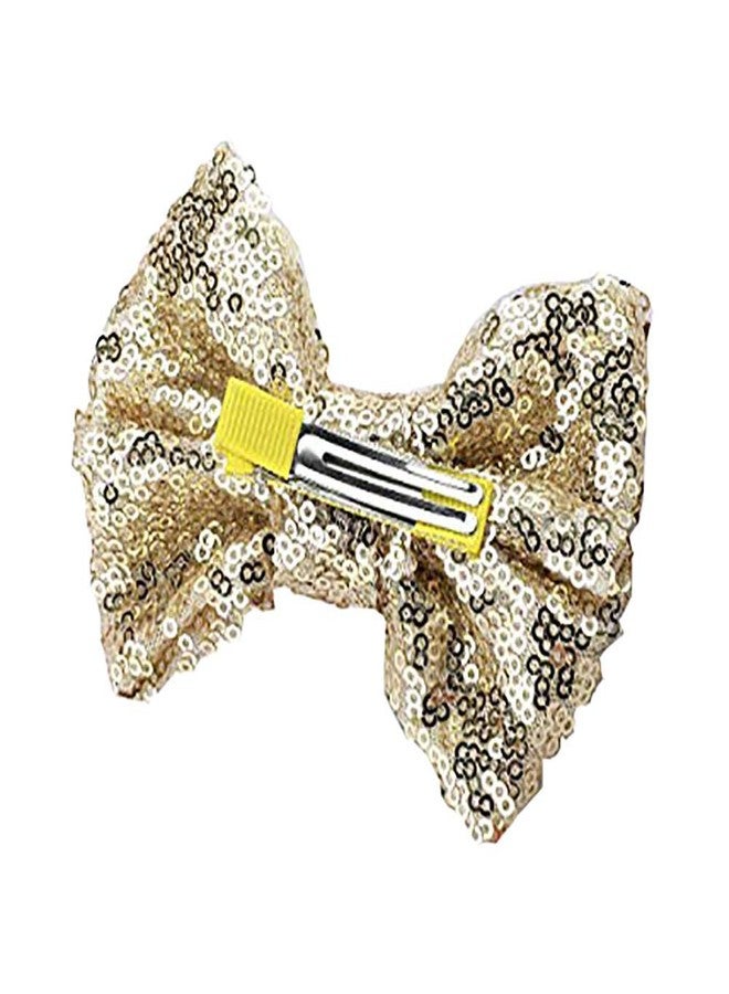Lovefairy Love Fairy Girl's Lovely Fashion Bow Hairpin Sequins Hair Clip for Daily Life Travel Party Festivals (Purple) - Image 2