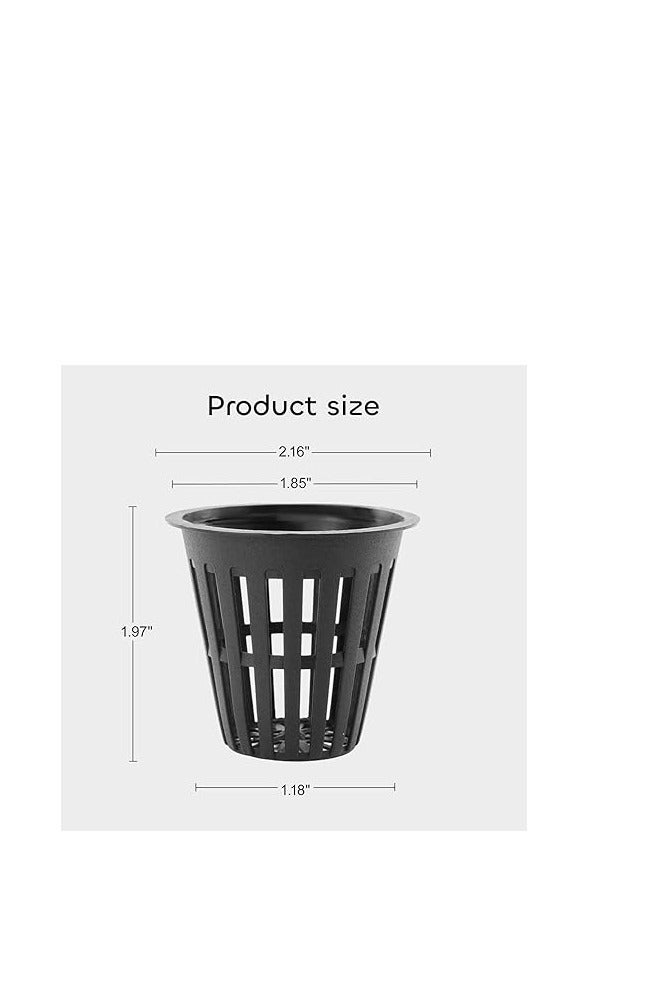 GROWNEER Net Cup Pots, 50 Pcs 2 Inch Garden Slotted Mesh Net Cups, Heavy Duty Cups Mesh Pots with 50Pcs Plant Labels, Hydroponic Planting Pots Grow Basket for Indoor Outdoor - Image 2