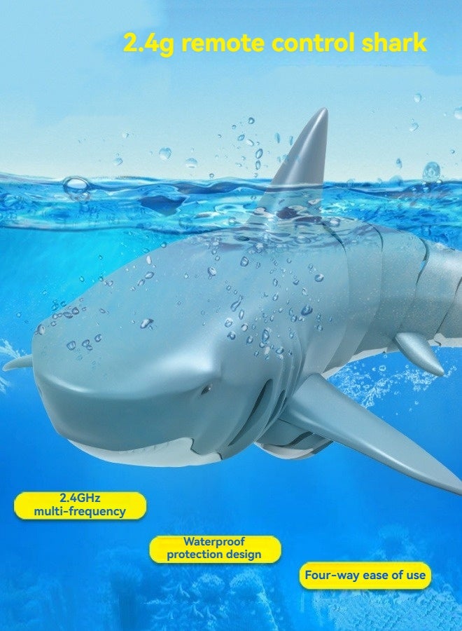 M MIAOYAN Shark toy 2.4G signal remote control simulation electric remote control shark toy rechargeable ultra-long battery life remote control shark toy  - Image 1