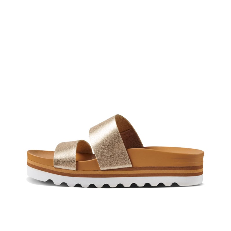 REEF Cushion Vista Hi Women's Platform Fashion Sandal, Arch Support, Ultra Soft Cushion Footbed, Champagne, 9 - Image 1