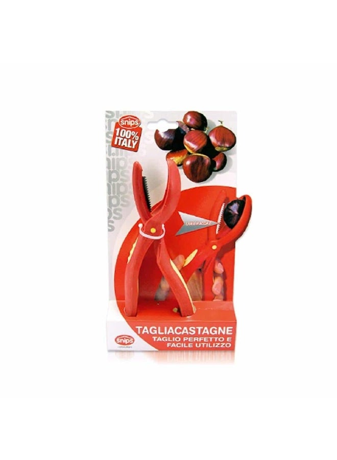 Snips Taglia Castagne Chestnut Cutter with Non-Slip Grip Red and Yellow 0 2 x 0.2 x 19.5 cm 20490 - Image 4