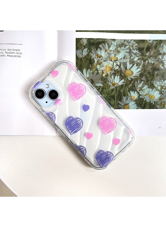 NIBEMINENT Graffiti Love Protective TPU Case Cover For iPhone 14 Pro Clear - Image 1