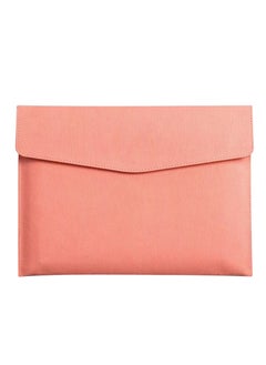 MileMelo Files Wallets, A4 Popper Wallet Leather File Document Folder Paper Storage Bag Portable Document Organizer Waterproof for Travel Meeting Business Office Pink  - Image 1