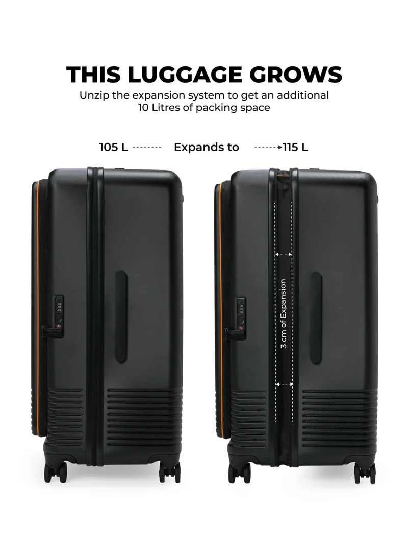 موكوبارا للتجارة ذ.م.م حقيبة ترانك أكسس - بولي كربونات ماكرولون ألماني، كريبتو صن راي .، أسود