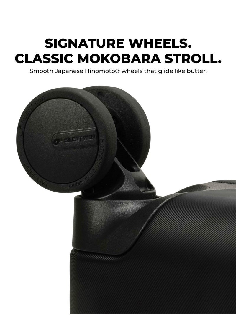 Mokobara The Access Trunk Luggage - German Makrolon Polycarbonate, Crypto Sunray 2.0, Black - Image 4