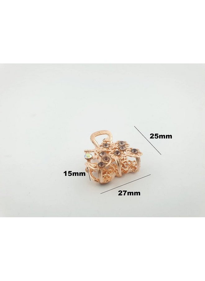DHAVESAI Dhavesai m.a.b Metal Multi Design Hair Claw Clips,Catch Banana Clips,Clamp Hair Accessories for Girls Women small size pack of 2 (Multi color and Design as Per availability)  - Image 3