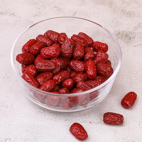 Gresorth 50pcs Fake Jujube Decoration Artificial Lifelike Red Date Model Realistic Plastic Dried Fruit Ornament Christmas DIY Party - Image 4
