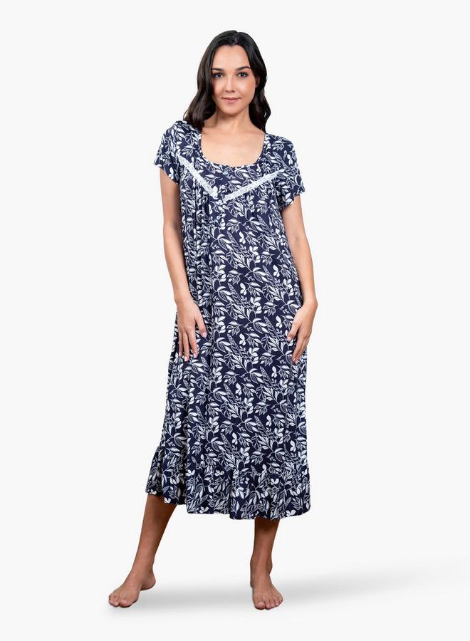 Aadaraya Printed Night Gown - Image 2