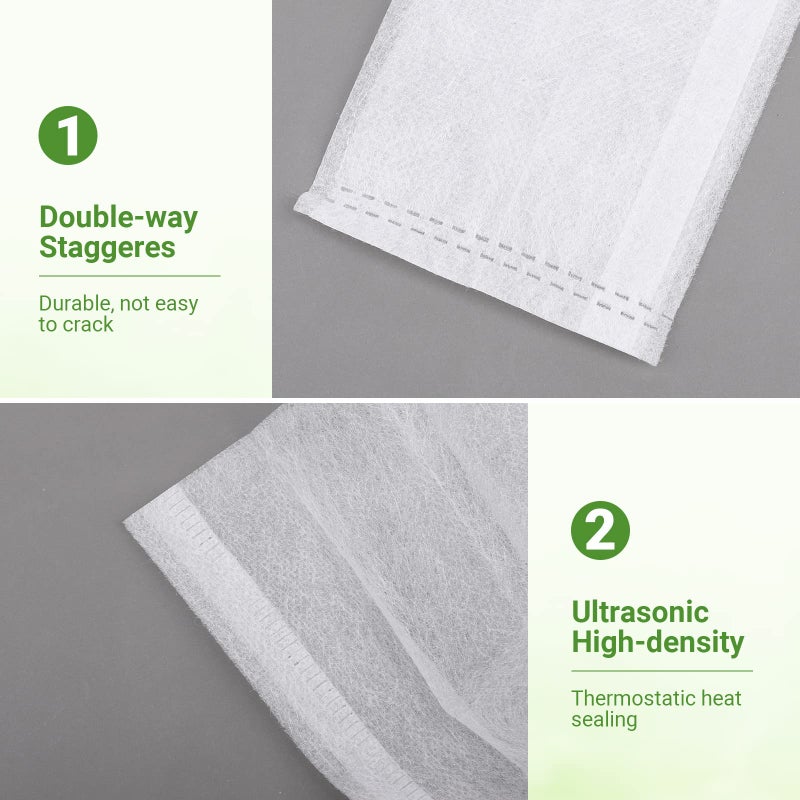 GREANER 200 PCS Nursery Bags, 5.5"x6.3" Non-Woven Fabric Seedling Bags Biodegradable for Home Garden Supply, Tree, Flower, Vegetable, Nursery Pots Container Plants Pouch - Image 5