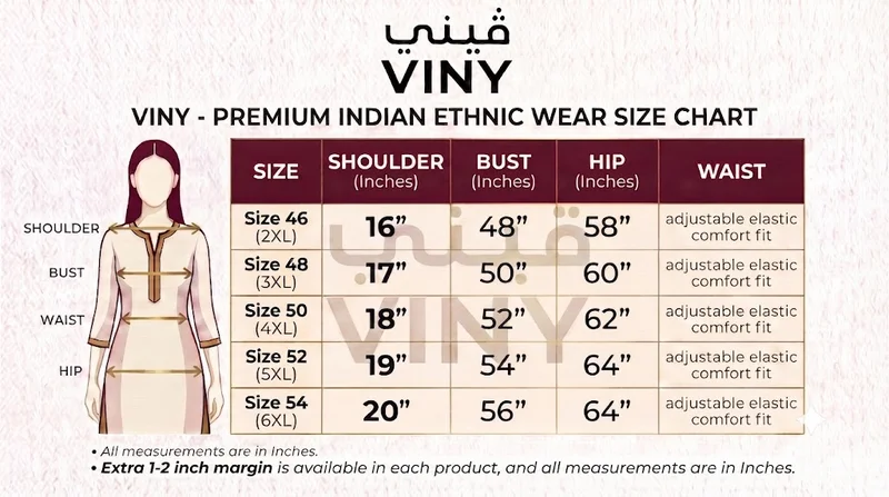 Viny  VINY Beige Floral Embroidered Top & Pant Set – Plus Size Women's Indian Ethnic Wear for Women | Best Price UAE
