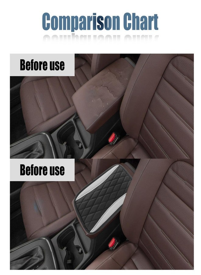 Vrasly Car Center Console Cover, Universal Leather Waterproof Armrest Seat Box Cover Protector, Comfortable Car Decor Accessories Fit for Most Cars, Vehicles, SUVs-Gray - Image 5
