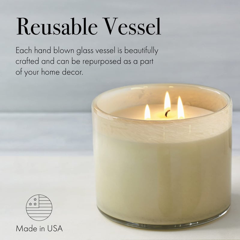 لافكو نيو يورك Lafco New York 3 -Wick Candle Champile Lavender - 30 أوقية - 120 ساعة وقت حرق - سفينة زجاجية قابلة لإعادة الاستخدام - مصنوعة في الولايات المتحدة الأمريكية  - Image 5