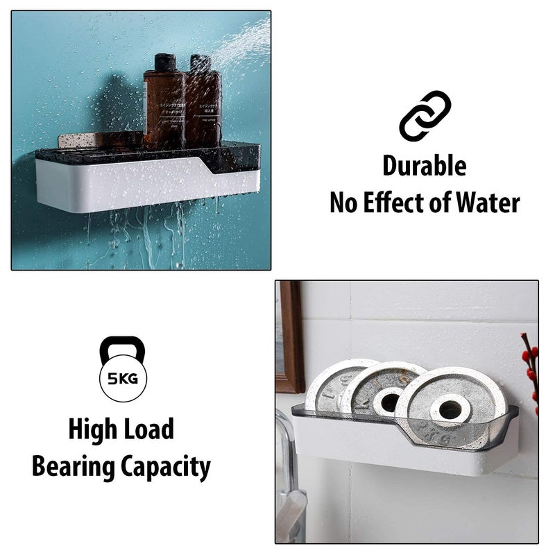 IVAR Magic Sticker Series Self Adhesive Plastic Bathroom Shelf Shower Caddy Standard 1 PCS - Image 4