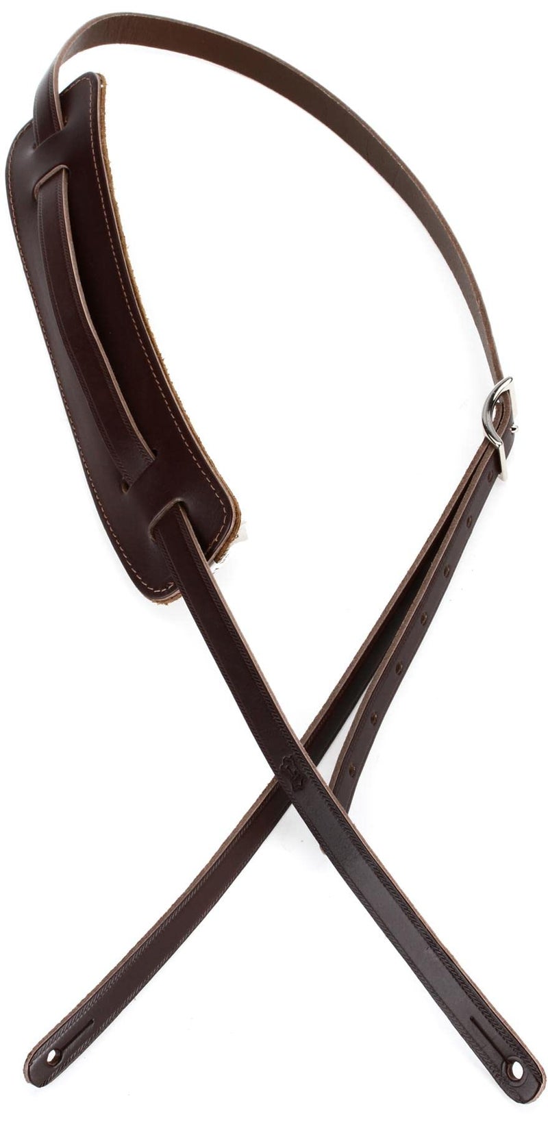 Levy's Leathers M25-DBR 50's Style RnR Leather Strap, Dark Brown - Image 1
