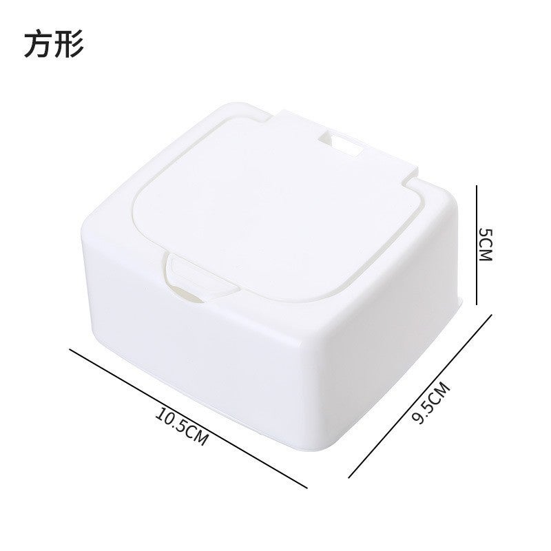 Rotary storage box hairpin hair accessories hair rope hair ring storage beauty egg storage jewelry ring storage dust box(Square) - Image 1