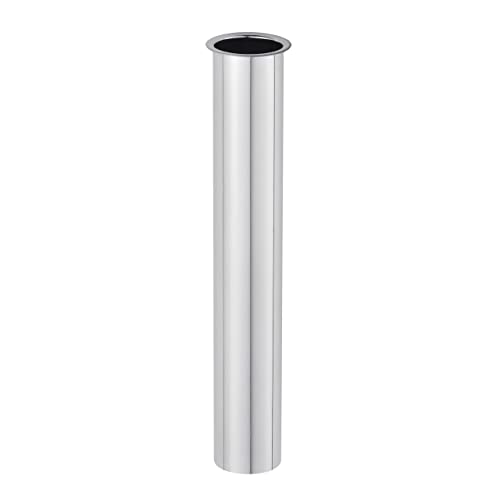 ZM Heavy-Duty Flanged Sink Tailpiece, 8 inch Length, 20GA Chrome (1-1/4'') - Image 1