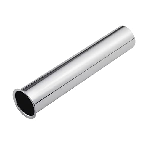 ZM Heavy-Duty Flanged Sink Tailpiece, 8 inch Length, 20GA Chrome (1-1/4'') - Image 2