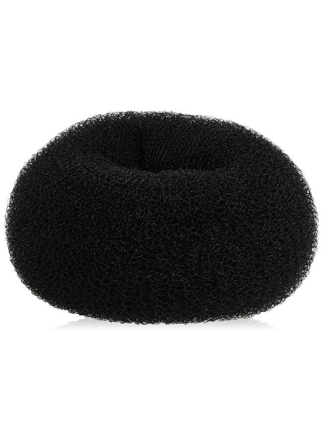 Diane Jumbo Hair Donut, Black, 5.5" - Image 1