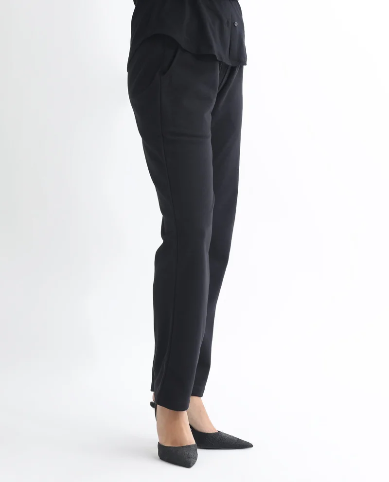 Rareism Women's Ankle-Length Straight Fit Trackpants