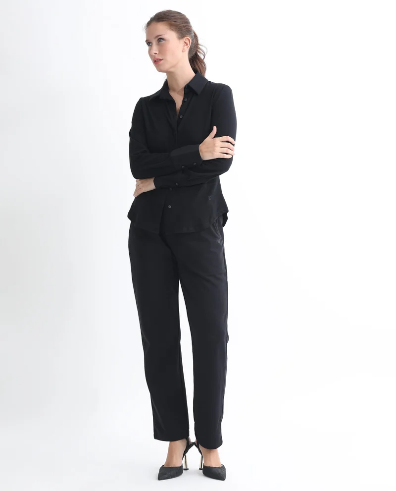 Rareism Women's Ankle-Length Straight Fit Trackpants
