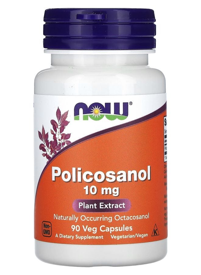 now Policosanol 10 mg 90 Veg Capsules
