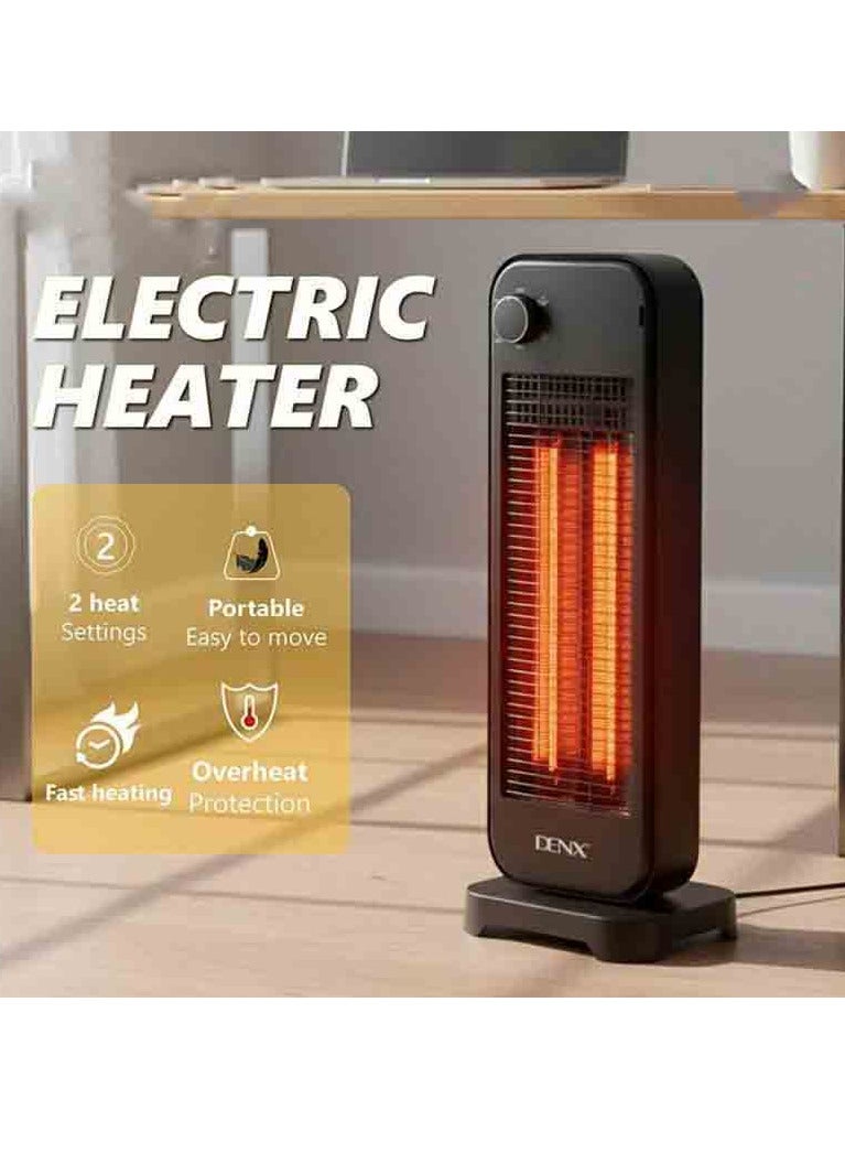 Denx Portable Electric Carbon Heater 900W Safe and Quick Heating of Room - Image 3