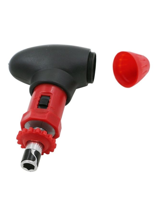 NIBEMINENT 20-In-1 Manual Ratchet Screwdriver Wrench Set Black/Red - Image 3